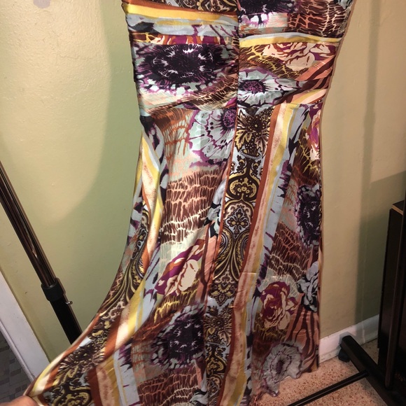 Rose & Lula Silk Boho Floral Dress - Picture 6 of 7